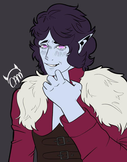 An Artfight attack for 2024, considered a halfbody shot!